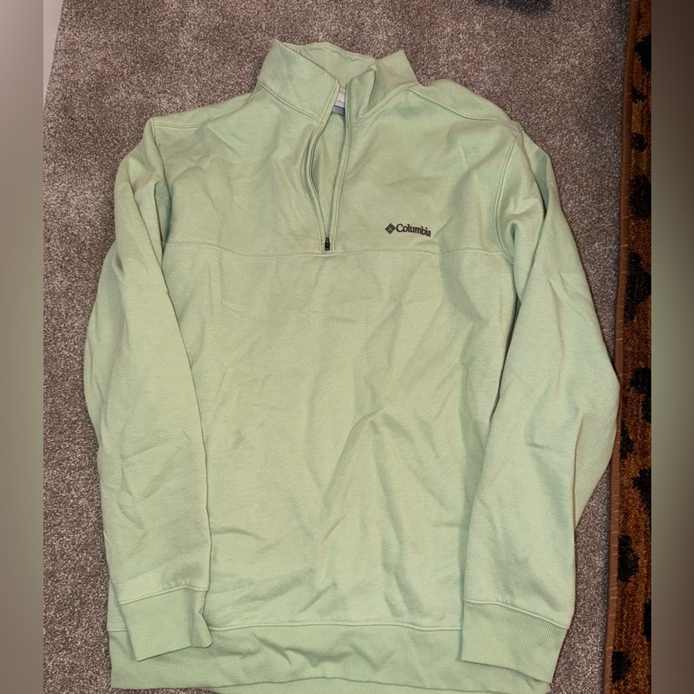 Columbia Men's Half-Zip Pullover - Mint Green